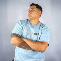 PLAYERA PORSCHE X BOSS - Azul cielo