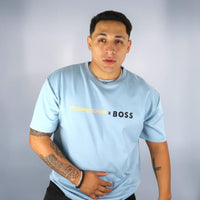 PLAYERA PORSCHE X BOSS - Azul cielo