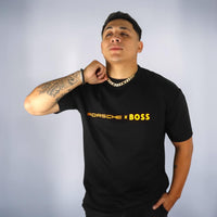 PLAYERA PORSCHE X BOSS - Negro