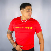 PLAYERA PORSCHE X BOSS - Rojo