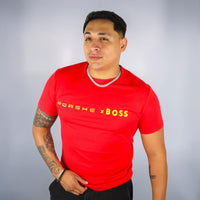 PLAYERA PORSCHE X BOSS - Rojo