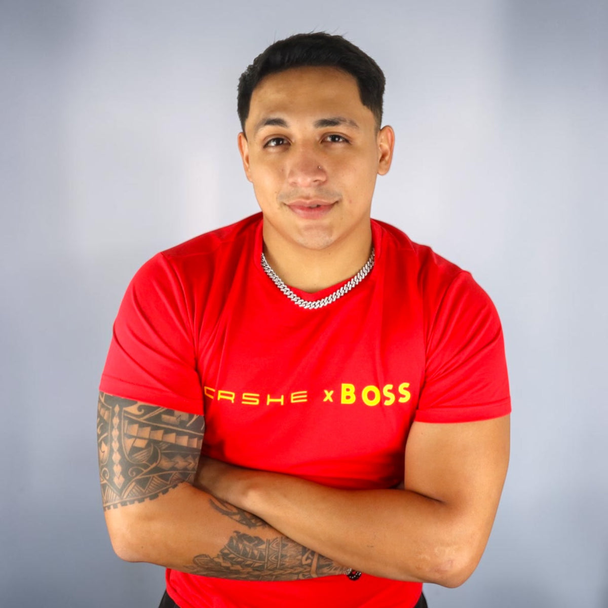 PLAYERA PORSCHE X BOSS - Rojo