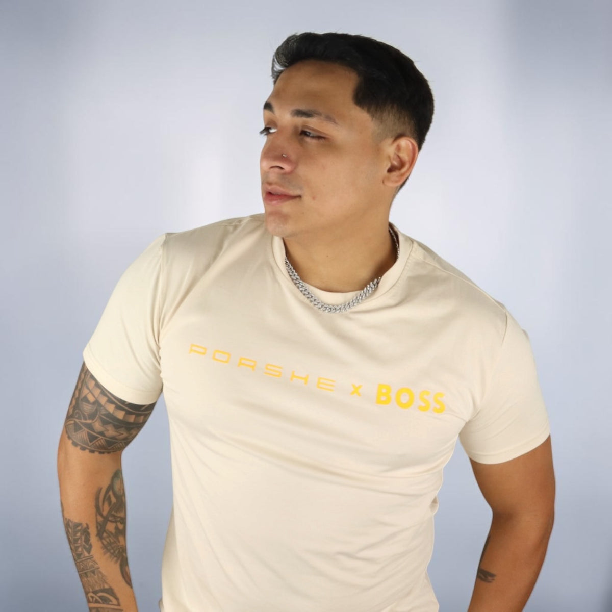 PLAYERA PORSCHE X BOSS - Beige