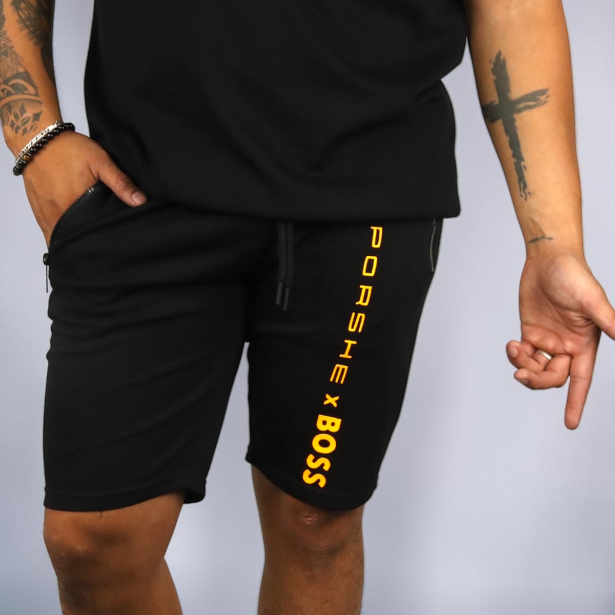 SHORT PORSCHE X BOSS - Negro