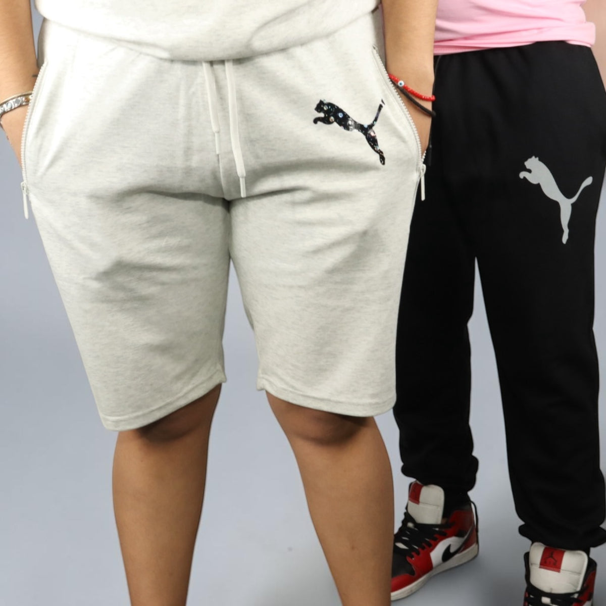 SHORT PUMA - Gris