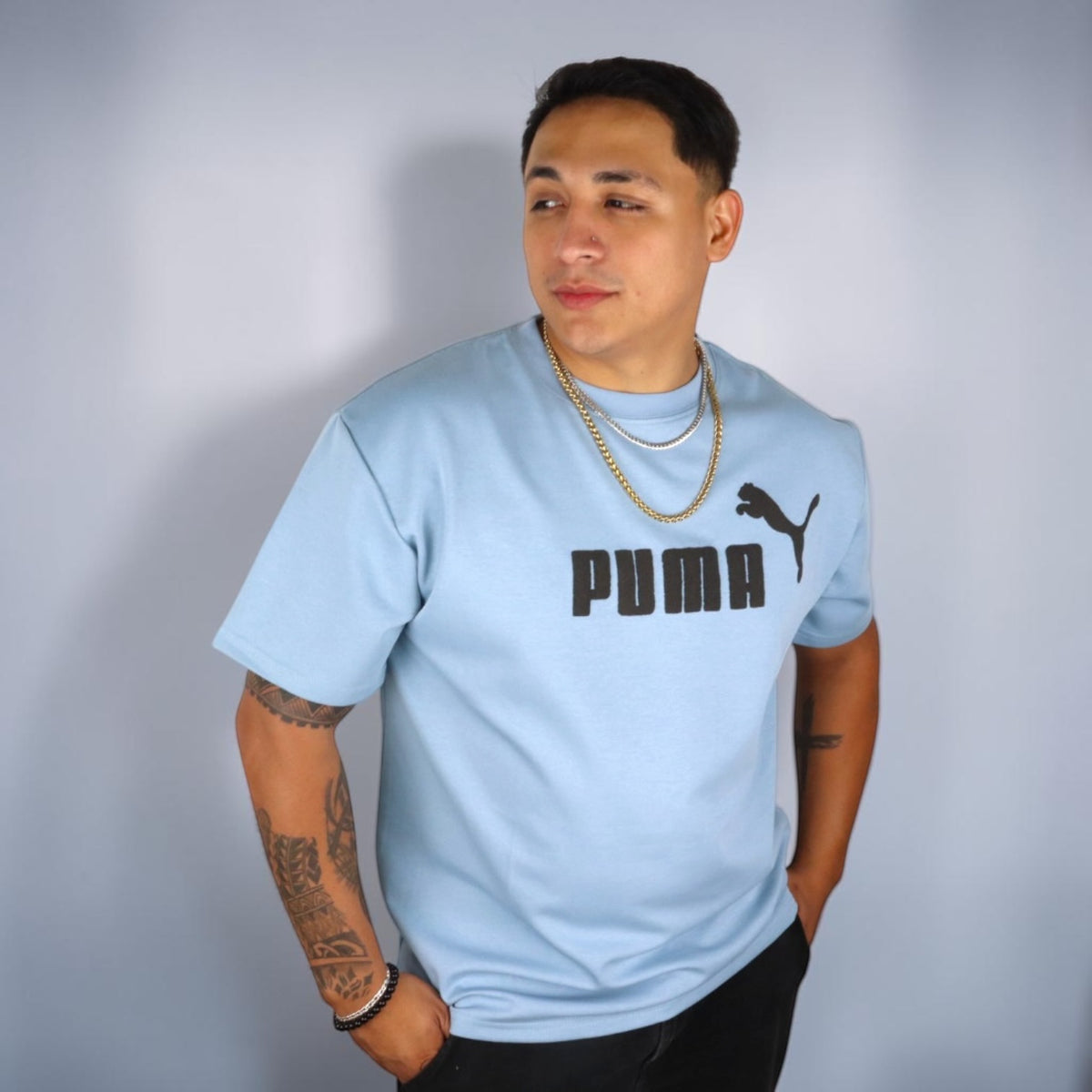 PLAYERA PUMA - Azul cielo