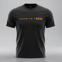 PLAYERA PORSCHE X BOSS - Negro