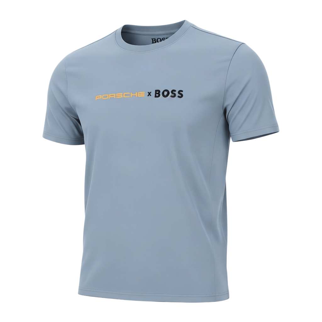 PLAYERA PORSCHE X BOSS - Azul cielo