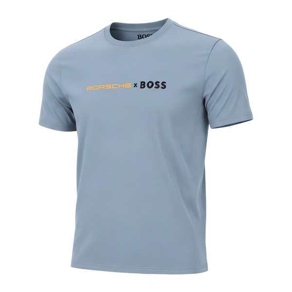 PLAYERA PORSCHE X BOSS - Azul cielo